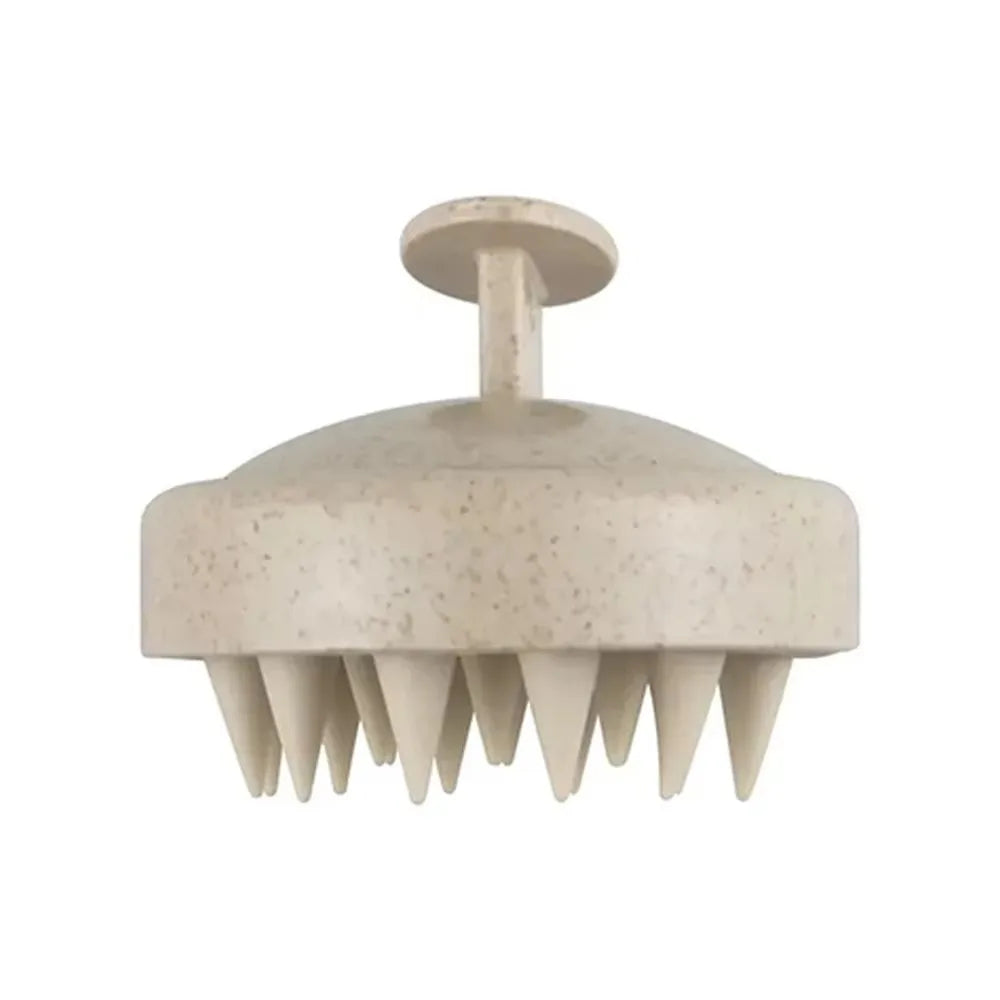 Silicone Hair Wash Brush Wheat Straw Silicone Hair Wash Brush Head Brush Scalp Stop Itch Scratching Comb Hairdressing Set