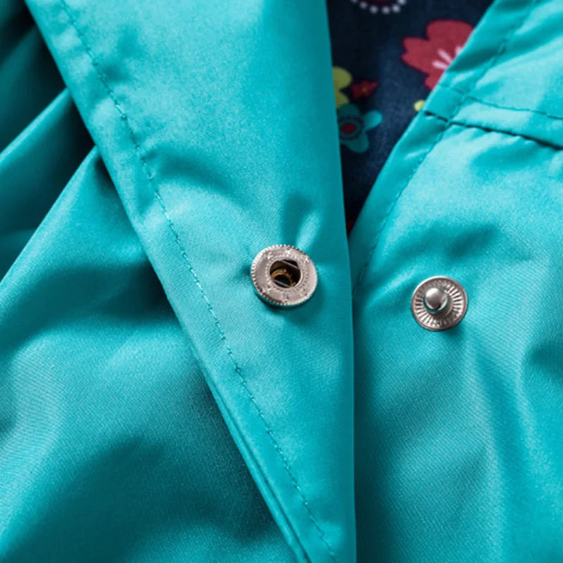 Ensemble de vêtements pour enfants, 2 pièces, manteau imperméable à manches longues + pantalon, imprimé floral, pour bébés filles et garçons, automne et printemps