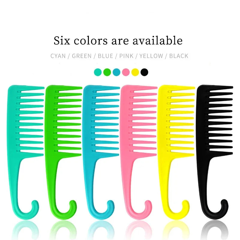 Grand Peigne en Bois Résistant à la Chaleur, Antistatique, Crochet Large, Peigne à Couture Fendue, Outil de Coiffure, Spécial pour Vrais Cheveux, Perruques, 1 Pièce