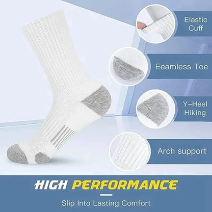 Chaussettes de sport en plein air pour hommes, haute qualité, confortables, douces, coordonnantes au sol, football, grande taille, nouveau style, 6/12 paires