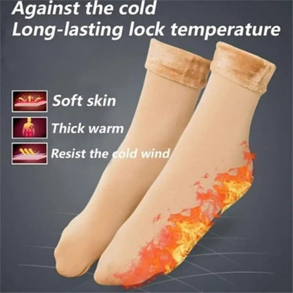 Nouvelles femmes hiver épaissir chaud chaussette courte thermique cachemire laine chaussettes neige velours bottes chaussettes maison sol Calcetines Mujer