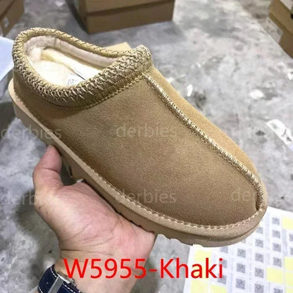 Bottes de neige chaudes à plateforme pour femme, chaussures rehaussantes en peau de mouton à semelles épaisses, en vraie laine de mouton, collection hiver 2025