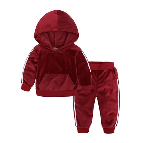 Ensemble de survêtement en velours pour enfants, vêtements pour tout-petits, tenues pour enfants, vêtements pour garçons, olympiques pour filles, printemps, hiver, 2025