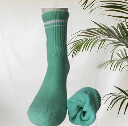 Nouveau coton rétro femmes Yoga sport chaussette moyenne longue chaussettes Pilates Fitness sport quatre saisons haute qualité femmes Yoga chaussette