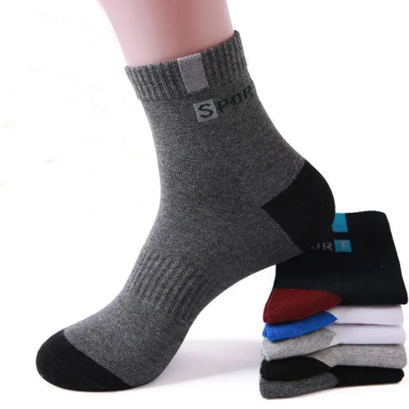 10/5/3 paires respirant Con bas de sport hommes fibre de bambou automne et hiver hommes chaussettes Absorption de la sueur déodorant affaires Sox