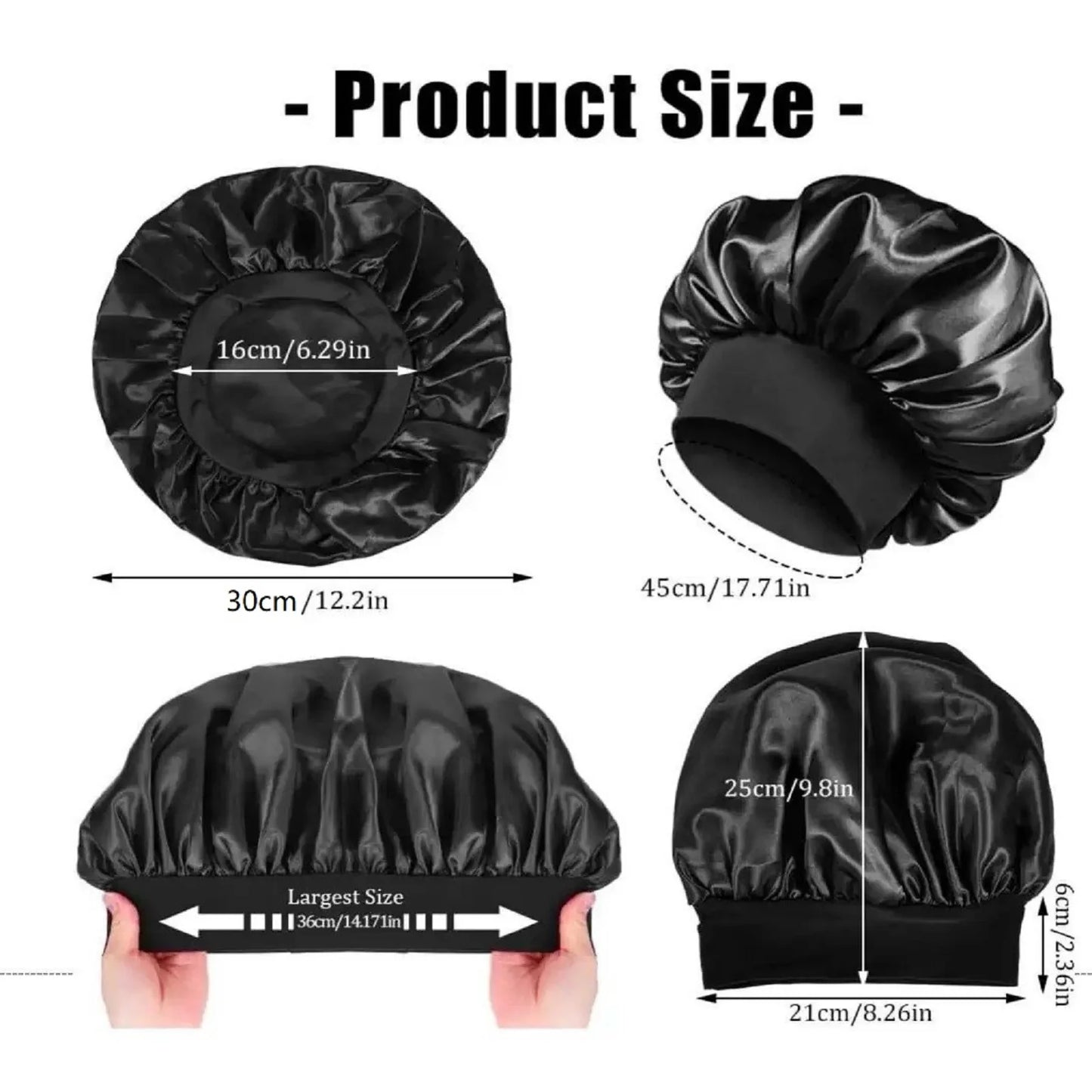 Bonnet de nuit à larges