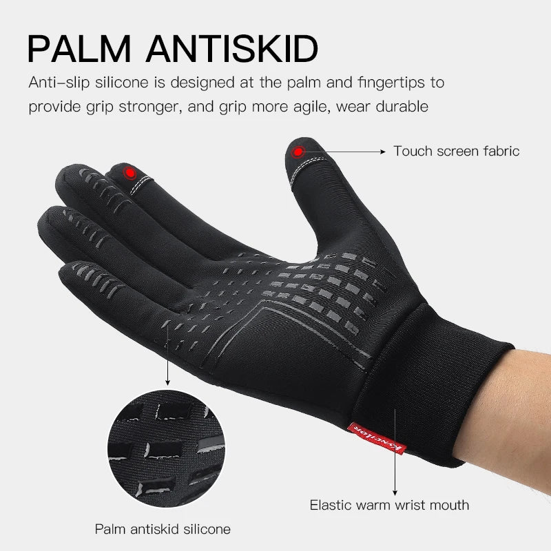 Offre spéciale hiver Sports de plein air course gant chaud écran tactile gymnase Fitness doigt complet gants pour hommes femmes gants de sport