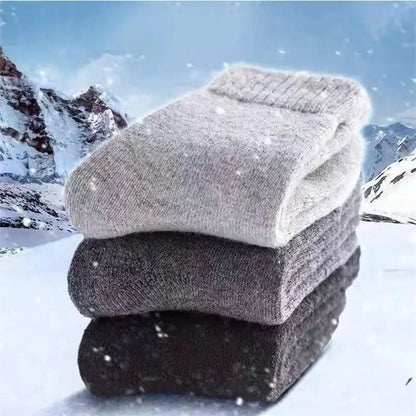 4 paires/lot hommes hiver Super épais chaussettes thermiques laine hommes femmes solide haute qualité laine mérinos chaussettes neige froide chaud laine chaussettes