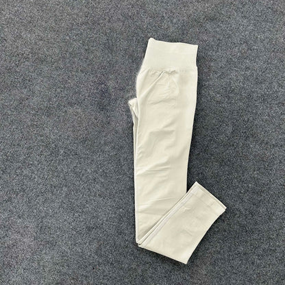 Leggings d'impact avec Logo pour femmes, Legging de Yoga sans couture, froissé, levage des fesses, ceinture basse côtelée, collants de sport, Fitness