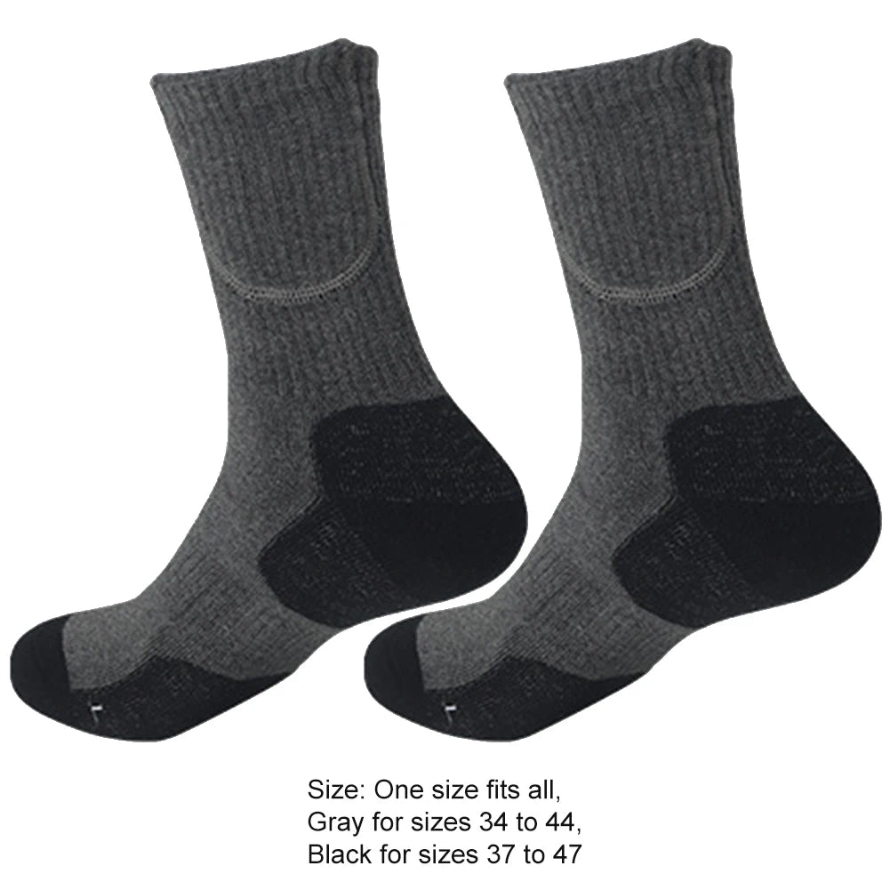 Chaussettes de ski chauffantes électriques USB, unisexes, lavables, isolées thermiques, douces et épaisses, pour l'hiver et l'extérieur