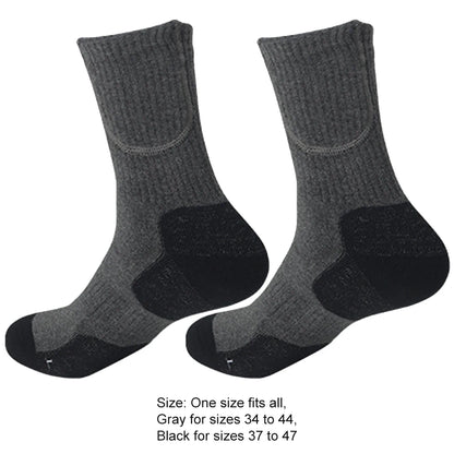 Chaussettes de ski chauffantes électriques USB, unisexes, lavables, isolées thermiques, douces et épaisses, pour l'hiver et l'extérieur