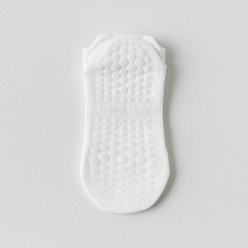 Chaussettes de Yoga en maille respirante pour femmes, en coton, coupe basse, courtes, pour gymnastique, Fitness, danse, sport, professionnelles, antidérapantes, pour Pilates