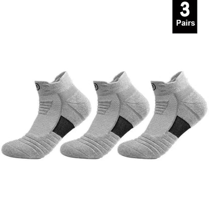 1/3 paires/lot chaussettes pour hommes bas de Compression respirant basket-ball sport cyclisme course serviette chaussettes haute élastique Tube chaussettes