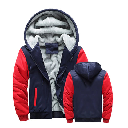 Veste d'hiver hommes manteau chaud épais polaire mâle fermeture éclair vestes à capuche décontracté vêtements de sport à capuche vêtements d'extérieur manches longues sport à capuche