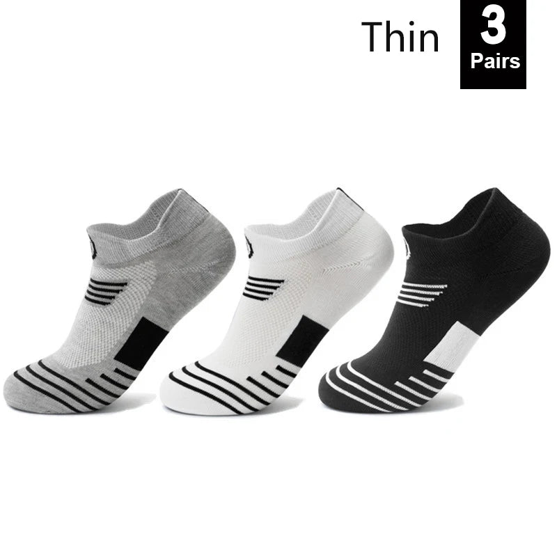 1/3 paires/lot chaussettes pour hommes bas de Compression respirant basket-ball sport cyclisme course serviette chaussettes haute élastique Tube chaussettes