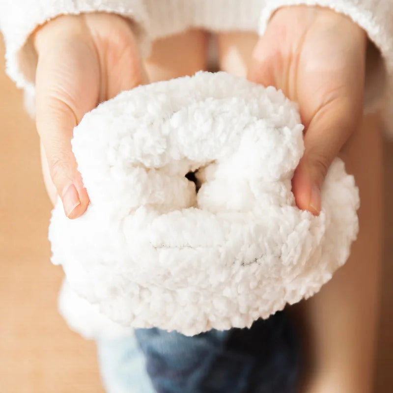 Chaussettes chaudes pour chambre à coucher, tapis pour enfants et adultes, doublées de polaire, en laine d'agneau, pantoufles de Confinement, chaussettes de neige pour les pieds