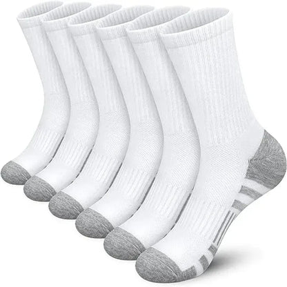 Chaussettes de sport en plein air pour hommes, haute qualité, confortables, douces, coordonnantes au sol, football, grande taille, nouveau style, 6/12 paires