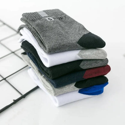 10/5/3 paires respirant Con bas de sport hommes fibre de bambou automne et hiver hommes chaussettes Absorption de la sueur déodorant affaires Sox