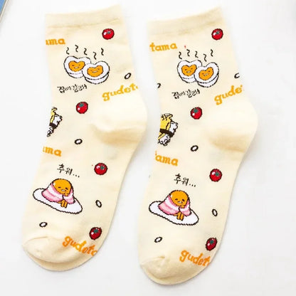 1 paire Sanrio chaussettes mélodie cannelle femmes doux dessin animé Hello Kitty Kirby mignon enfants chaussettes filles petite fille chaussettes