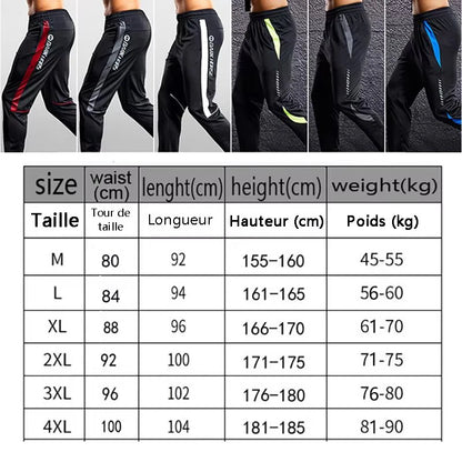 Pantalons de Sport pour hommes pantalons de course avec poches zippées entraînement de Football pantalons de Sport de Jogging Fitness Leggings de Football pantalons de survêtement