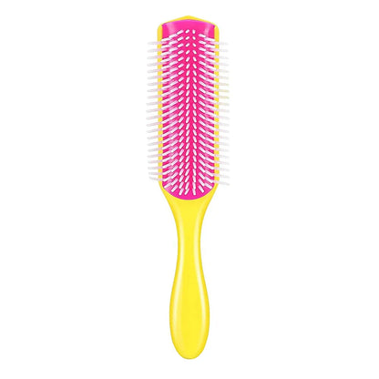 Brosse à cheveux démêlante à 9 rangées, cheveux lisses et bouclés, peigne démêlant, Massage du cuir chevelu, brosse à cheveux détachable, spéciale pour vrais cheveux, perruques