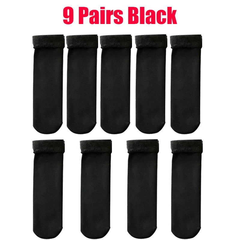 Nouvelles femmes hiver épaissir chaud chaussette courte thermique cachemire laine chaussettes neige velours bottes chaussettes maison sol Calcetines Mujer