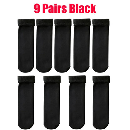 Nouvelles femmes hiver épaissir chaud chaussette courte thermique cachemire laine chaussettes neige velours bottes chaussettes maison sol Calcetines Mujer