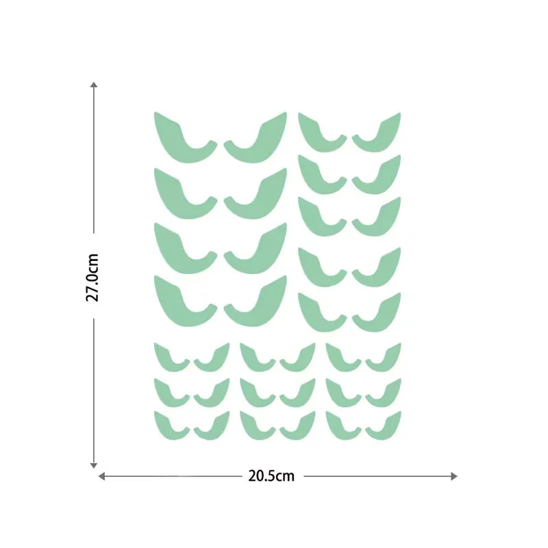 Autocollants Muraux Veilleuse d'Halloween, Yeux de Veilleuse Peeping, Autocollants de Décoration Fantôme, Autocollants Muraux Fluorescents d'Horreur