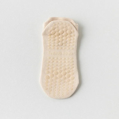 Chaussettes de Yoga en maille respirante pour femmes, en coton, coupe basse, courtes, pour gymnastique, Fitness, danse, sport, professionnelles, antidérapantes, pour Pilates