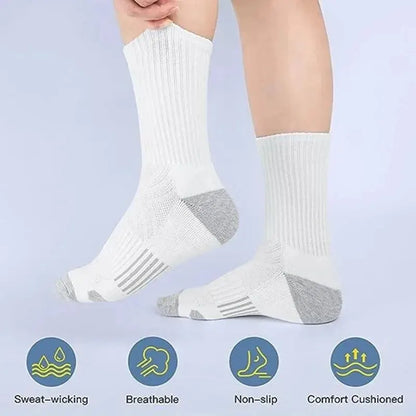 Chaussettes de sport en plein air pour hommes, haute qualité, confortables, douces, coordonnantes au sol, football, grande taille, nouveau style, 6/12 paires