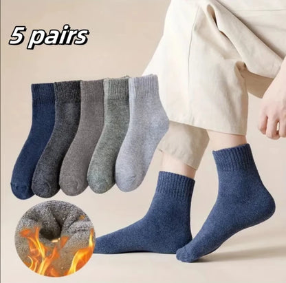 Chaussettes décontractées confortables et rembourrées pour hommes, vêtements d'hiver en plein air pour hommes, indispensables