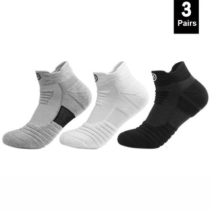 1/3 paires/lot chaussettes pour hommes bas de Compression respirant basket-ball sport cyclisme course serviette chaussettes haute élastique Tube chaussettes