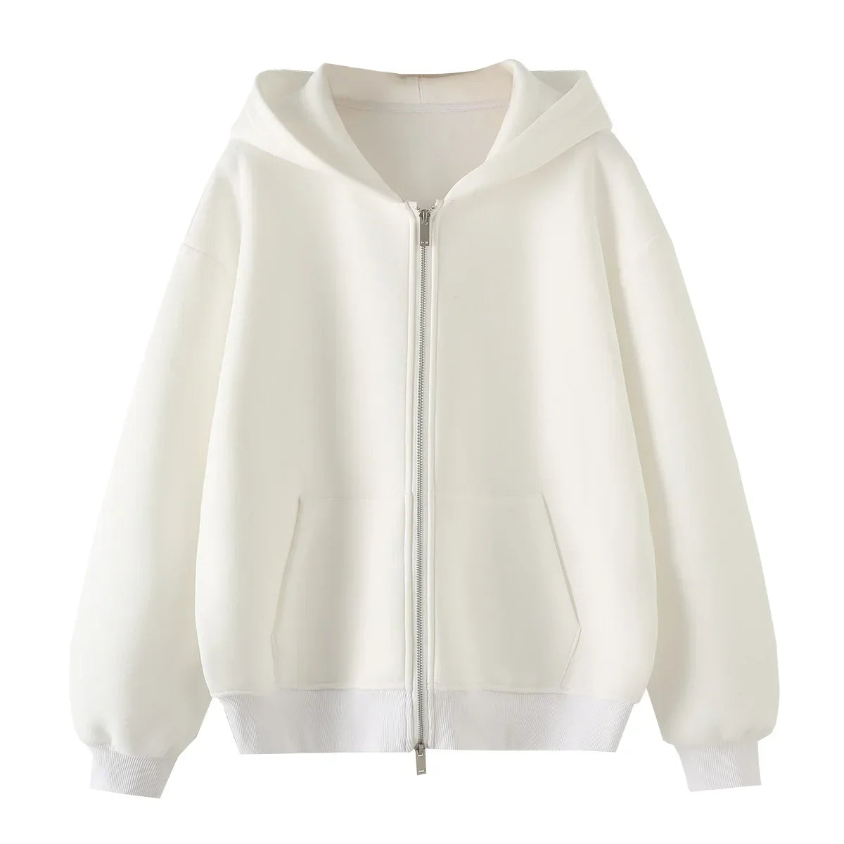 Ensemble Cardigan en coton avec fermeture éclair pour femme, survêtement, pantalon Baggy, vêtements de sport, pull, ensemble 2 pièces, tenues pour femmes, 2024