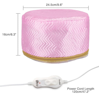 Hair Steamer Cap Electric Hair Heating Cap Thermal Treatment Hat Waterproof Self-heating Hat SPA Nourishing Hair Styling Care