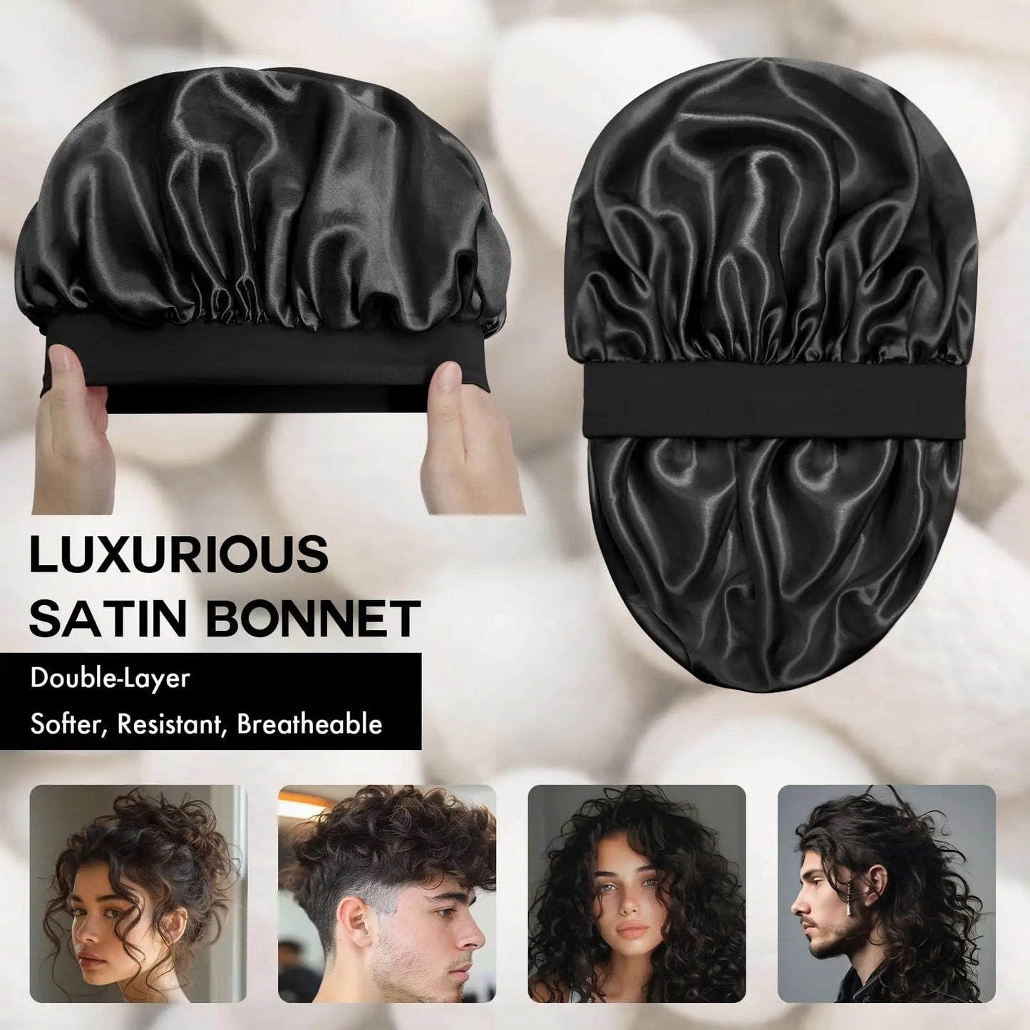 Bonnet de nuit à larges