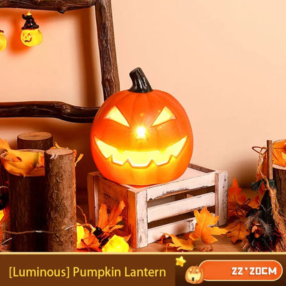 Lampe citrouille de décoration d'halloween, pour maison, cour, jardin, extérieur, maison d'horreur, crâne, accessoires de fête, brille dans la nuit