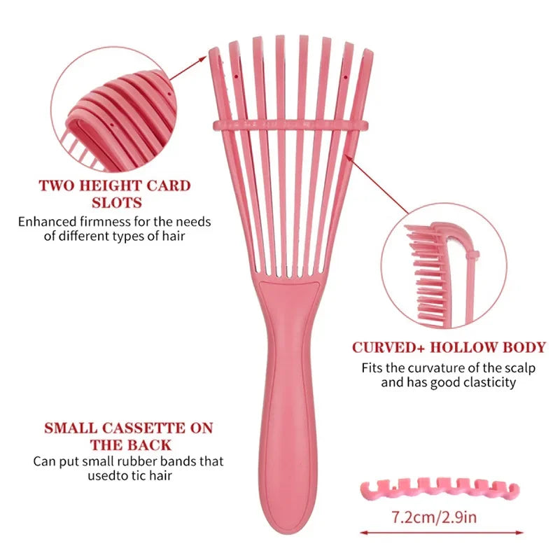 Comb for exfoliating scalp massage female exfoliating styling curly hair hair salon care tools，Special for real hair wigs