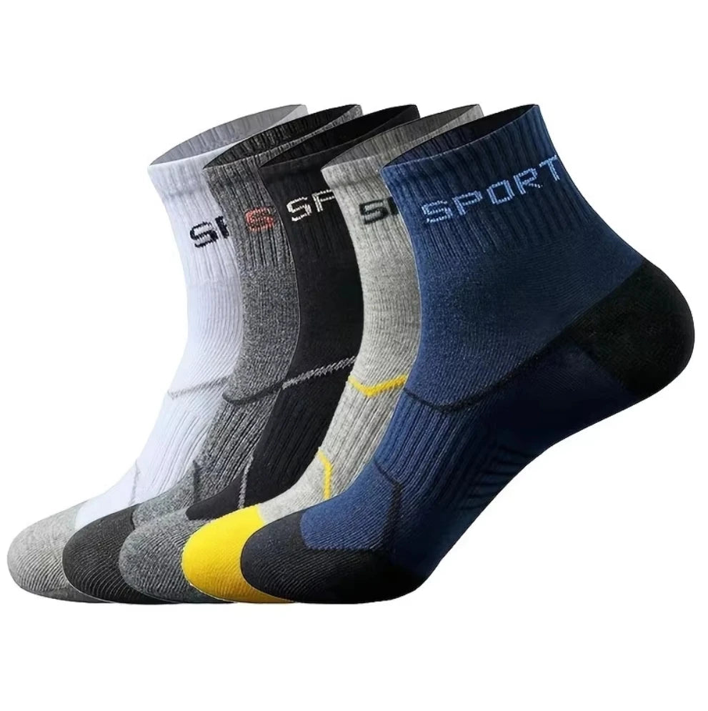 10/5/3 paires respirant Con bas de sport hommes fibre de bambou automne et hiver hommes chaussettes Absorption de la sueur déodorant affaires Sox