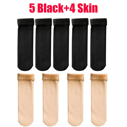 Nouvelles femmes hiver épaissir chaud chaussette courte thermique cachemire laine chaussettes neige velours bottes chaussettes maison sol Calcetines Mujer