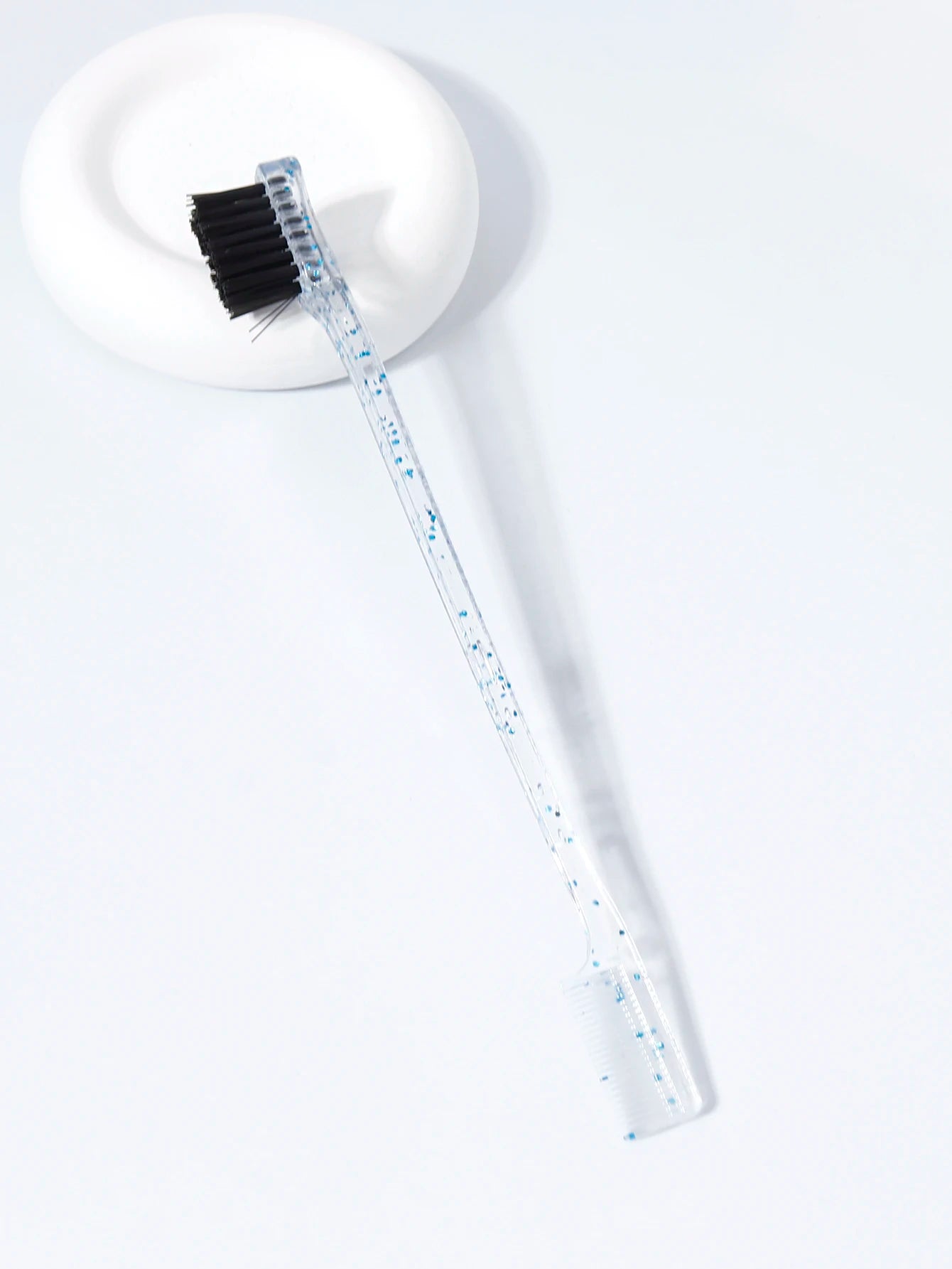 Brosse de contrôle de bord Double face, brosse à sourcils de beauté de coiffure naturelle, spéciale pour les vrais cheveux