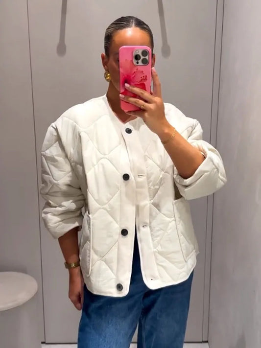 HH femmes hiver Plaid coutures coton manteau femme simple boutonnage poches décorer haute rue manteau à manches longues manteau décontracté