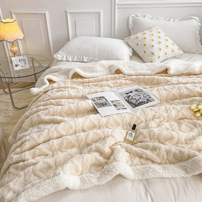 Couverture de lit à carreaux en laine optique pour enfants et adultes, couvre-lit doux, couvertures chaudes pour l'hiver, couvre-lit Smile, canapé et lit, athlon