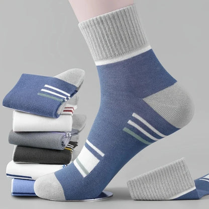 10/5/3 paires respirant Con bas de sport hommes fibre de bambou automne et hiver hommes chaussettes Absorption de la sueur déodorant affaires Sox