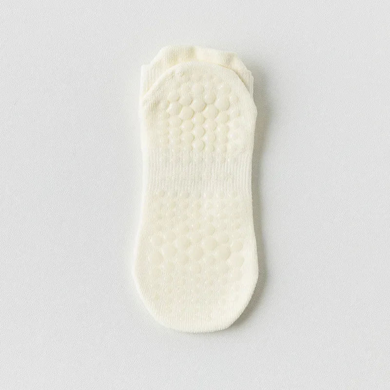 Chaussettes de Yoga en maille respirante pour femmes, en coton, coupe basse, courtes, pour gymnastique, Fitness, danse, sport, professionnelles, antidérapantes, pour Pilates