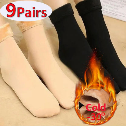 Nouvelles femmes hiver épaissir chaud chaussette courte thermique cachemire laine chaussettes neige velours bottes chaussettes maison sol Calcetines Mujer